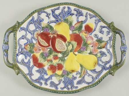 Florentine Fruit 16" Oval Serving Platter