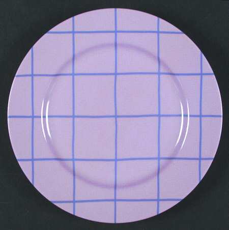 Windowpane (Lavender Stripes on Lilac) by Fitz &amp; Floyd