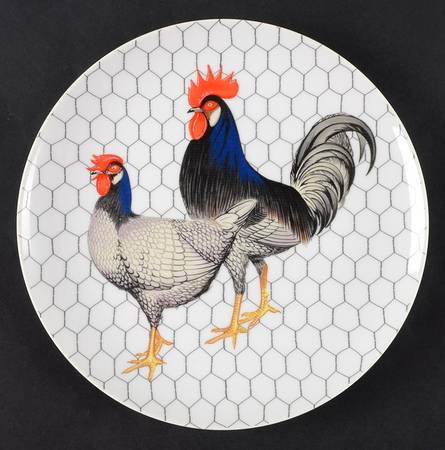 Chicken Coop Luncheon Plate