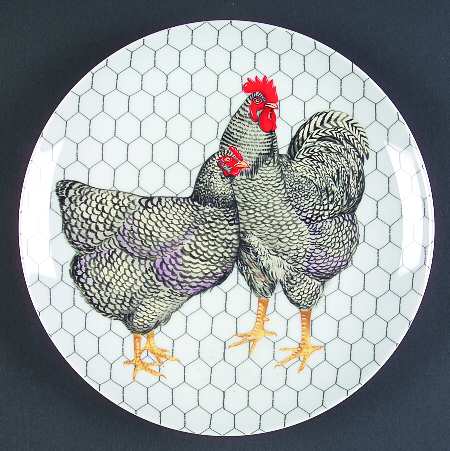 Chicken Coop Luncheon Plate