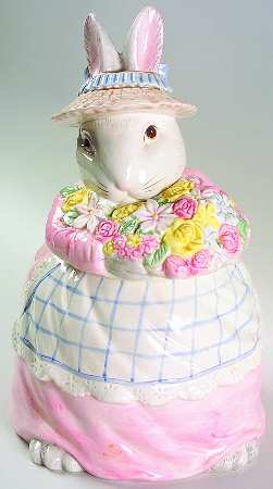 Bunny Hollow Cookie Jar & Lid