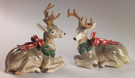Holiday Leaves Figural Candlestick - Set of 2 Motifs