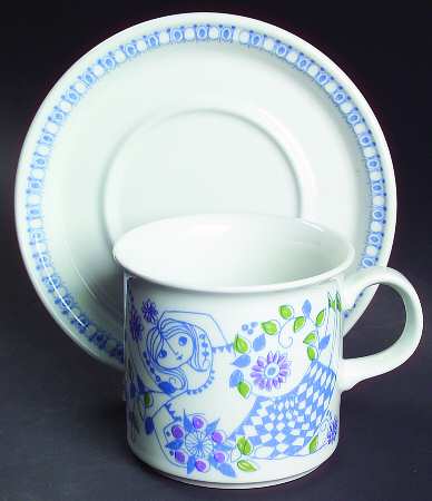 Lotte (Coupe) Flat Cup & Saucer Set