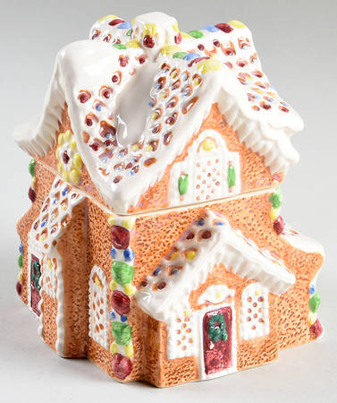 Gingerbread House Sugar Bowl & Lid