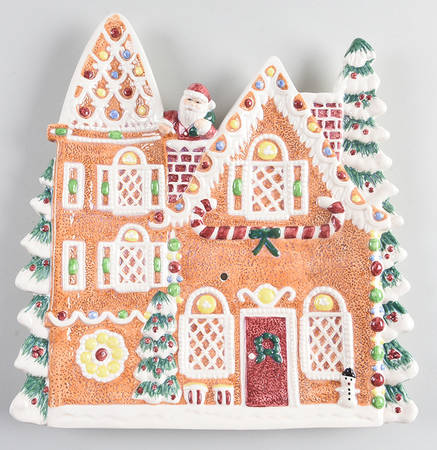 Gingerbread House Cookie Plate