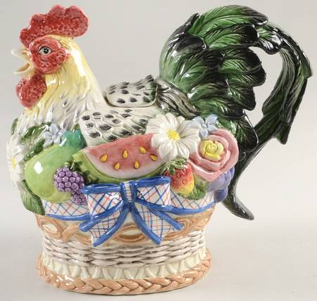 Countryside Figural Teapot & Lid