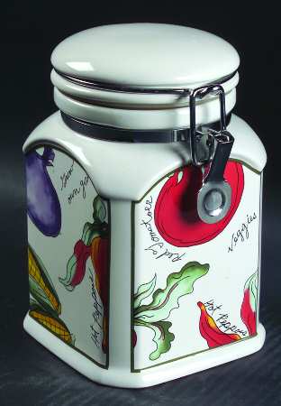 Garden Delight 6" Storage Jar & Lid