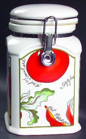 Garden Delight 7" Storage Jar & Lid