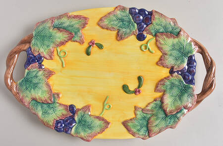 Thanksgiving Banquet Handled Serving Tray