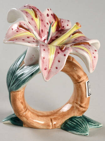 Asian Lily Napkin Ring