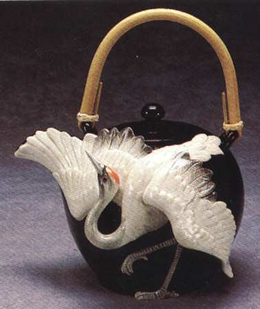 Tsuru Figural Teapot & Lid