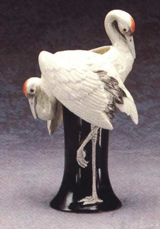 Tsuru Small Figural Vase