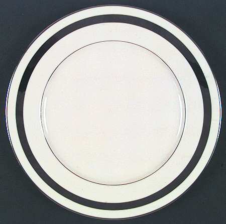 Theme (Wide Platinum, Rim & Coupe) Dinner Plate