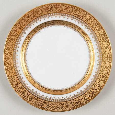 Imperial Heritage White and Gold Salad Plate