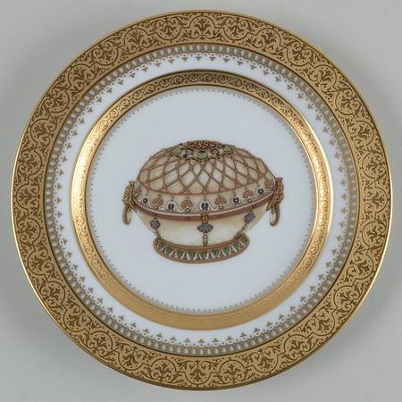 Imperial Heritage White and Gold Salad Plate