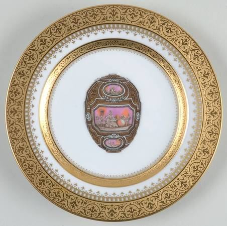 Imperial Heritage White and Gold Salad Plate