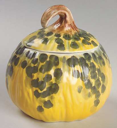 Vegetable Harvest Sugar Bowl & Lid