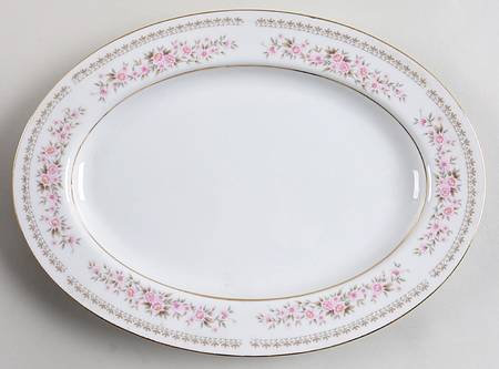 French Garland 12" Oval Serving Platter