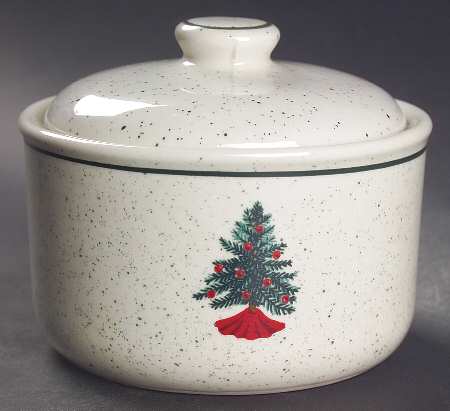 Holiday Sugar Bowl & Lid