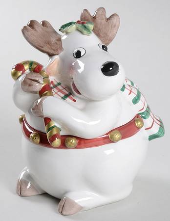 Plaid Christmas Candy Jar & Lid