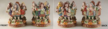 Twelve Days of Christmas 9" Pillar Candleholder - Set of 2