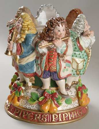Twelve Days of Christmas 9" Pillar Candleholder