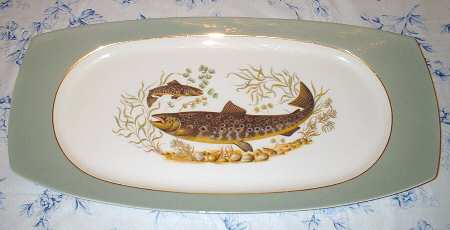 FIG7 Green 19" Oval Serving Platter