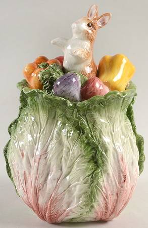 English Garden Bunnies Medium Canister & Lid