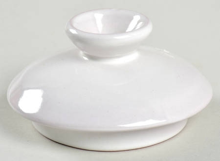 Aztec White(White Front, Terra Cotta Back) Lid for Teapot
