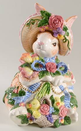 Mayfair Bunny Cookie Jar & Lid