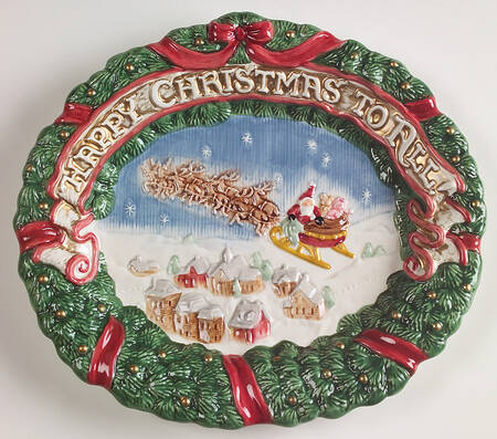 The Night Before Christmas Canape Plate