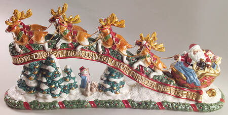 The Night Before Christmas 4 Light Candleholder Centerpiece