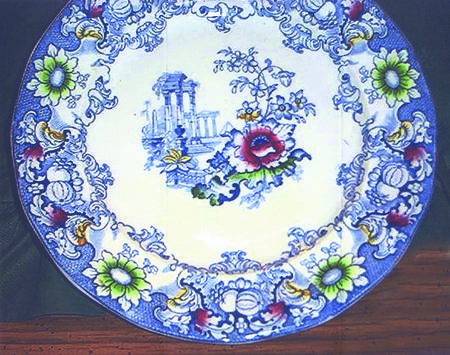 Cleopatra Blue Multicolor Dinner Plate