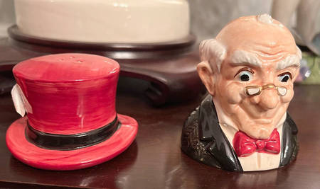 Christmas Carol Figural Salt & Pepper Set