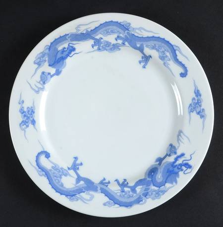 Dragon Blue Luncheon Plate