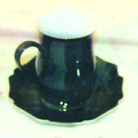 Solid Color Hunter Green Footed Cup & Saucer Set