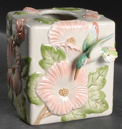 Hummingbird (Sculpted) Square Tissue Box Cover