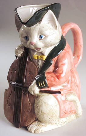 Hey Diddle Diddle Cat with Fiddle by Fitz &amp; Floyd