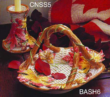 Autumn Fields 6" Handled Basket