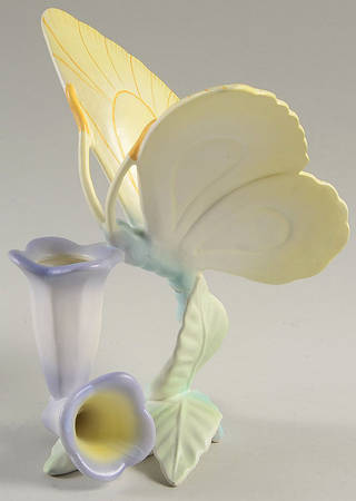Elegant Butterflies Figural Candlestick