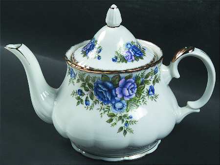 English Garden (Blue & Pink) Teapot & Lid