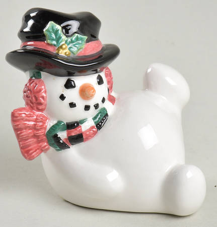 Top Hat Snowman Figurine