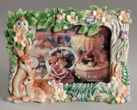 Woodland Spring Frame-Holds 4" X 6" by Fitz & Floyd