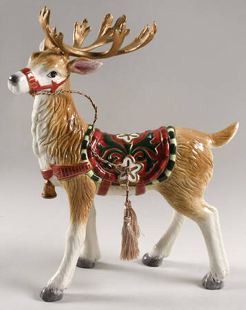 Christmas Tidings Deer Figurine