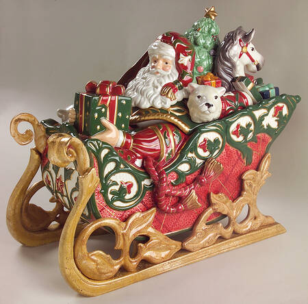 Christmas Tidings Cookie Jar & Lid