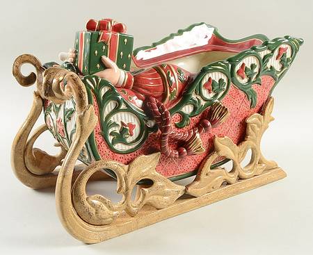 Christmas Tidings Cookie Jar No Lid