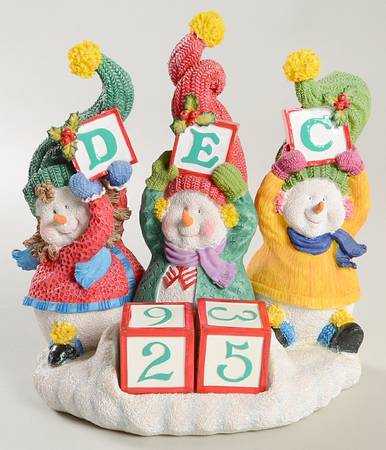 Snowman Jamboree Countdown Calendar Figurine