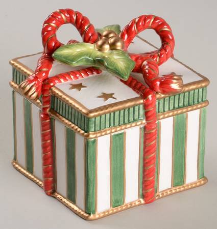 Happy Holidays Square Miniature Box