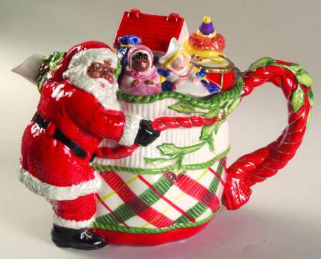 Remembering Santa Teapot & Lid
