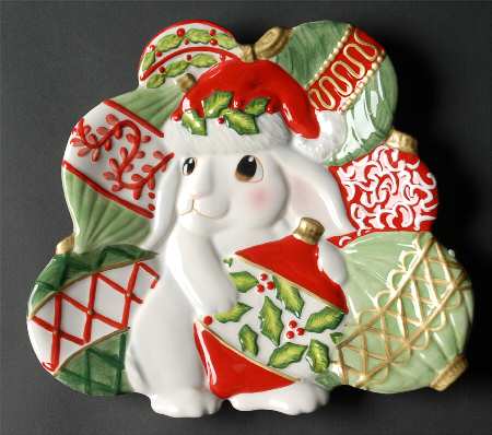 Christmas Bunny Blooms by Fitz &amp; Floyd